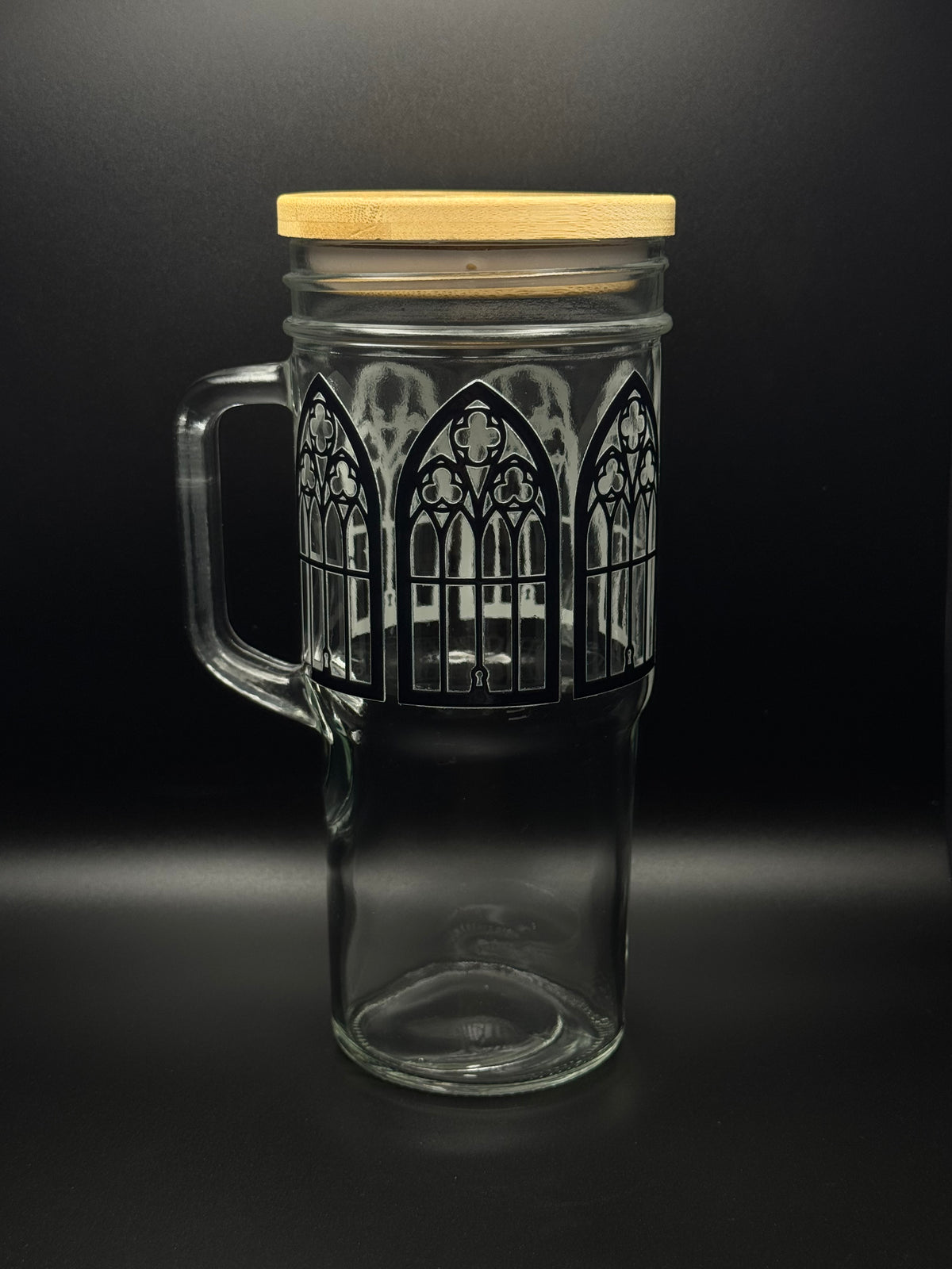 Gothic Windows 24oz Glass Tumbler