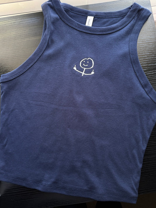 Middle Finger Cropped Tank
