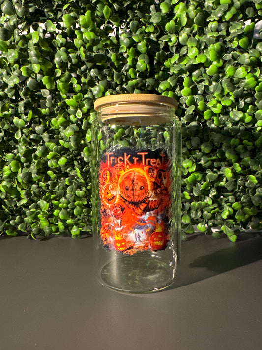 Trick r treat 16oz 20ozGlass can