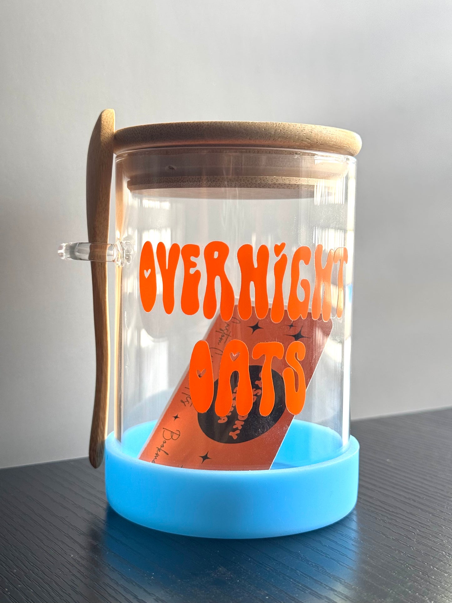 Overnight Oats Jar Orange