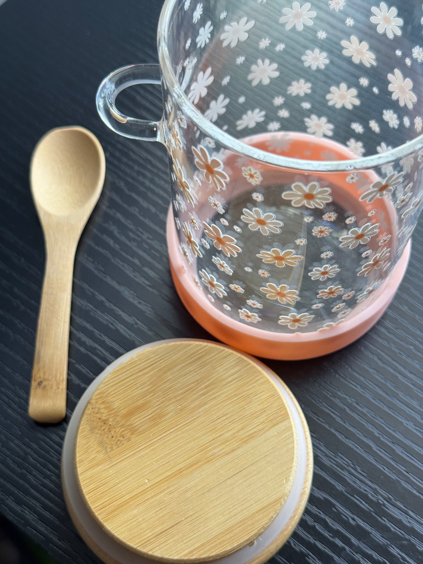 Overnight Oats Jar Flowers