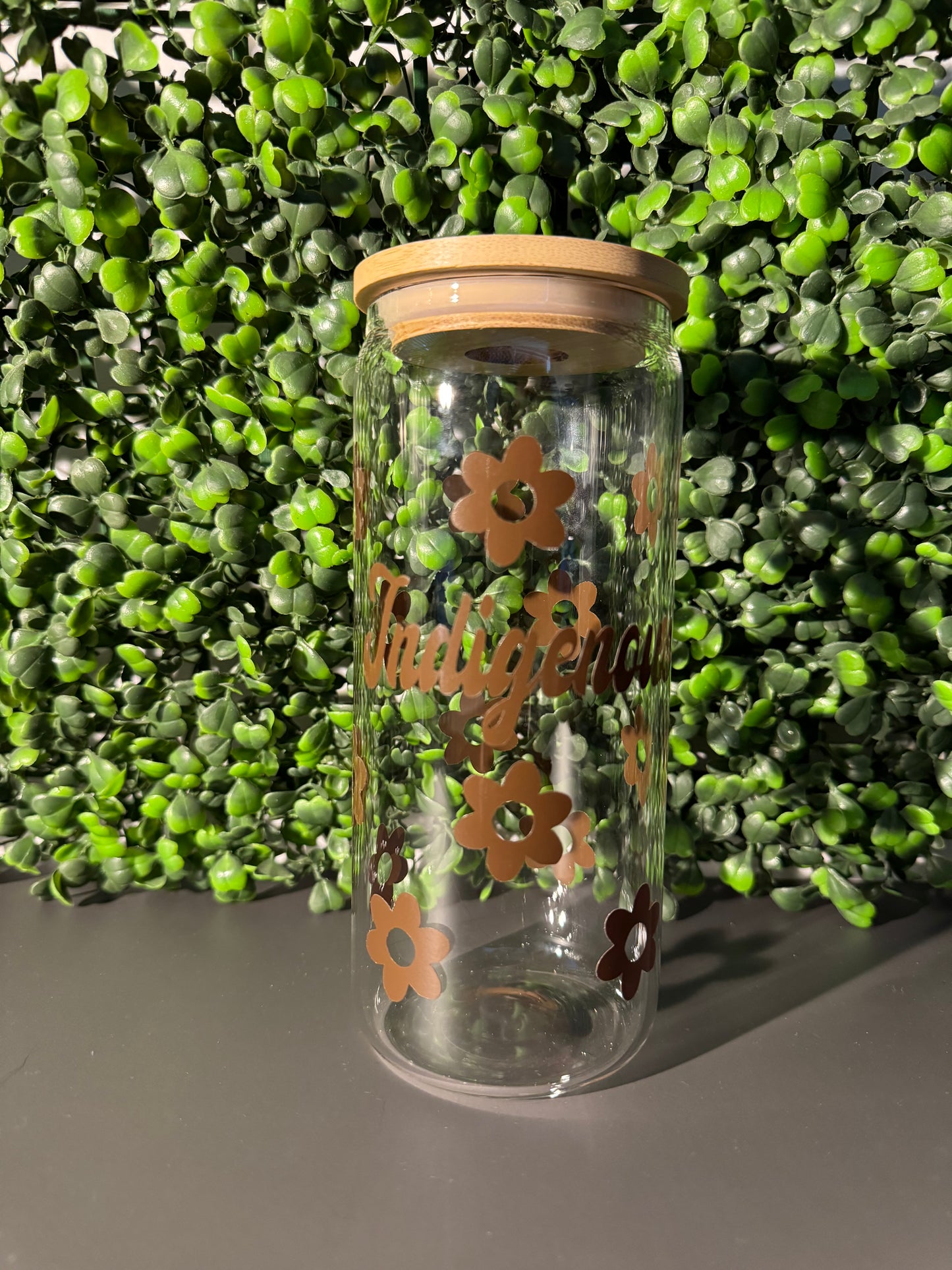 Indigenous Flowers Glass Can 20oz