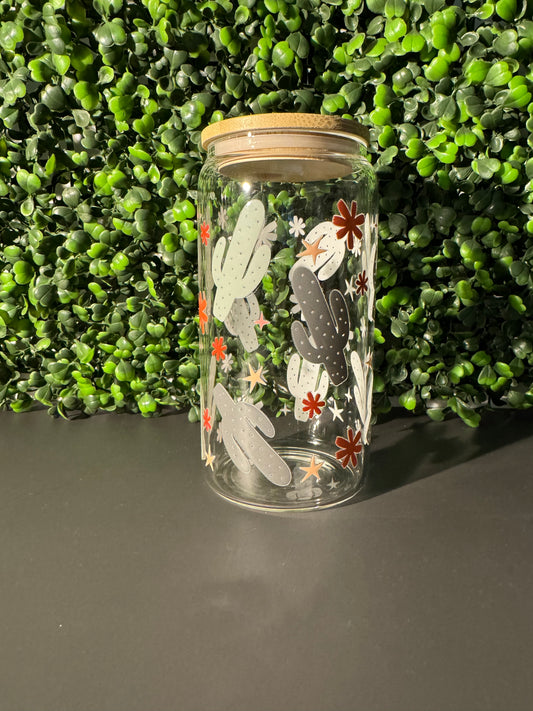 Cactus 16oz 20ozGlass Can