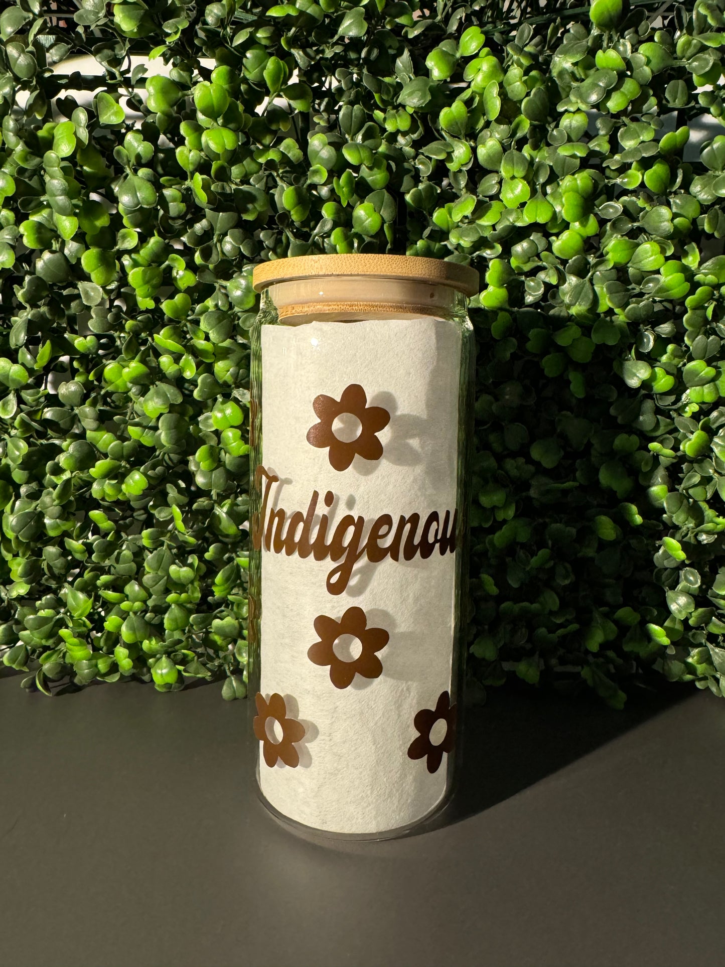 Indigenous Flowers Glass Can 20oz