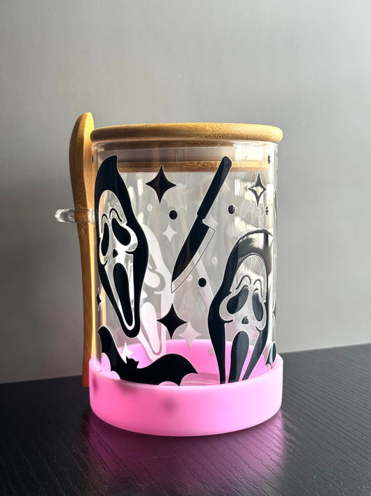 Overnight Oats Jar Ghost