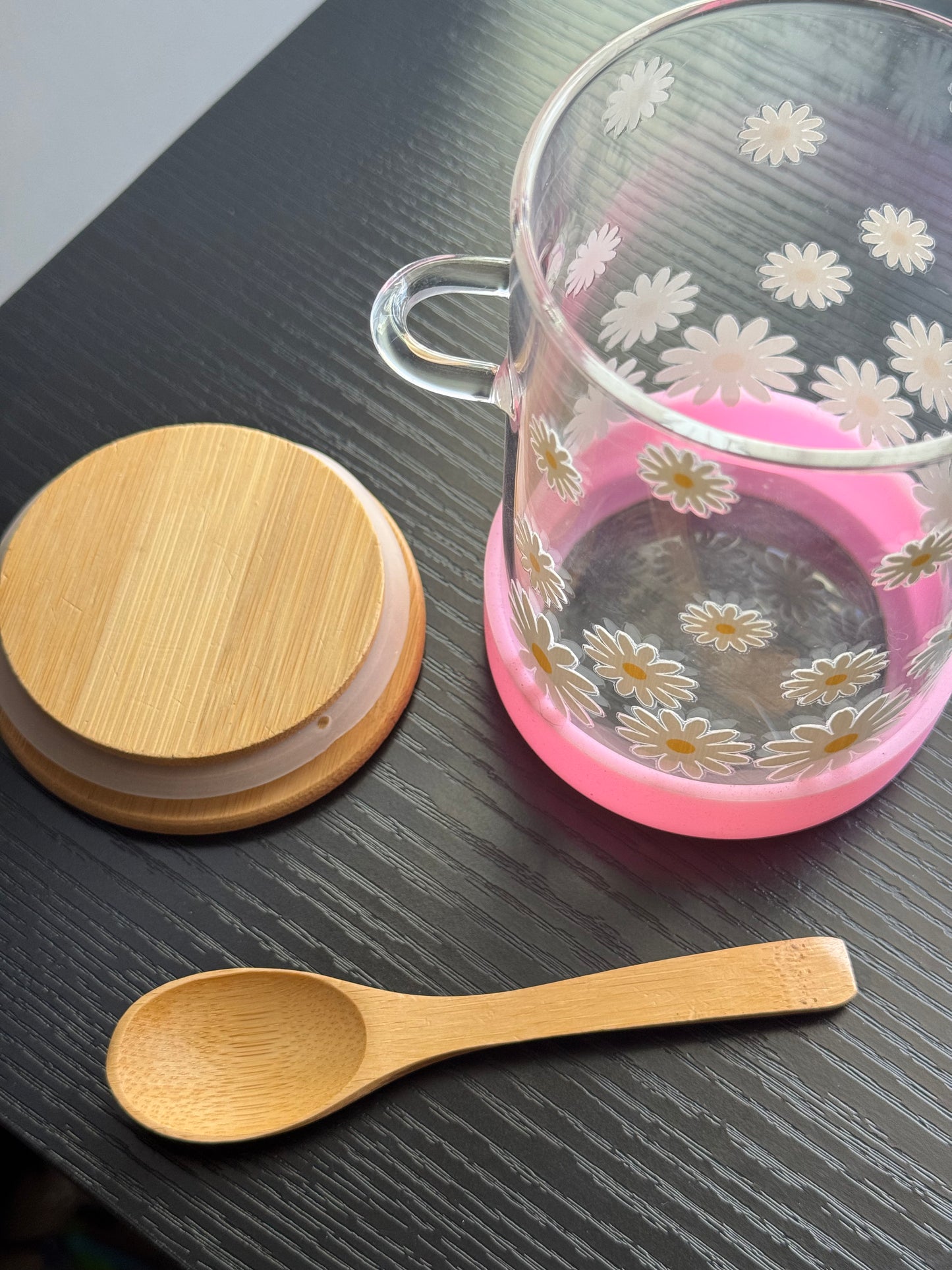 Overnight Oats Jar Daisies