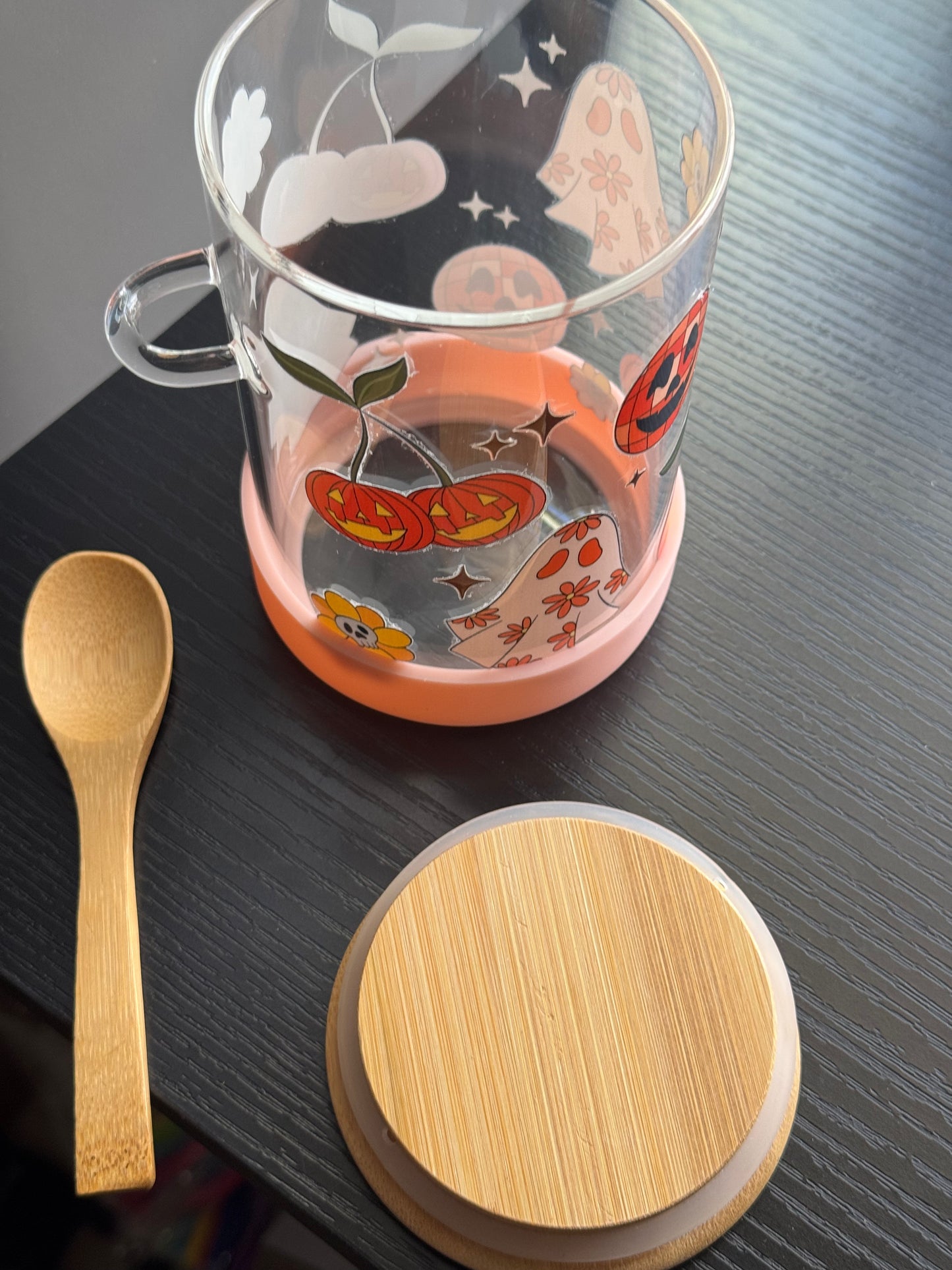 Overnight Oats Jar Halloween Disco