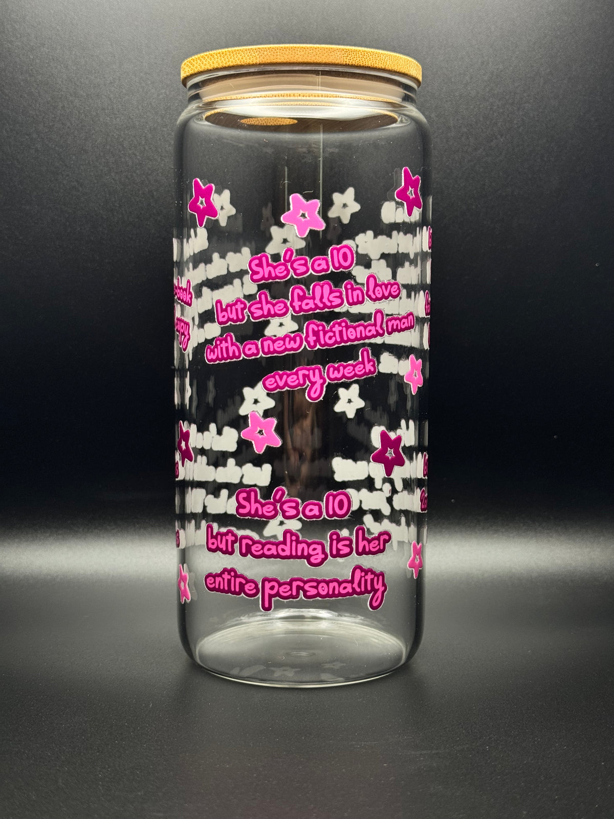 She’s a 10 20oz Glass Can