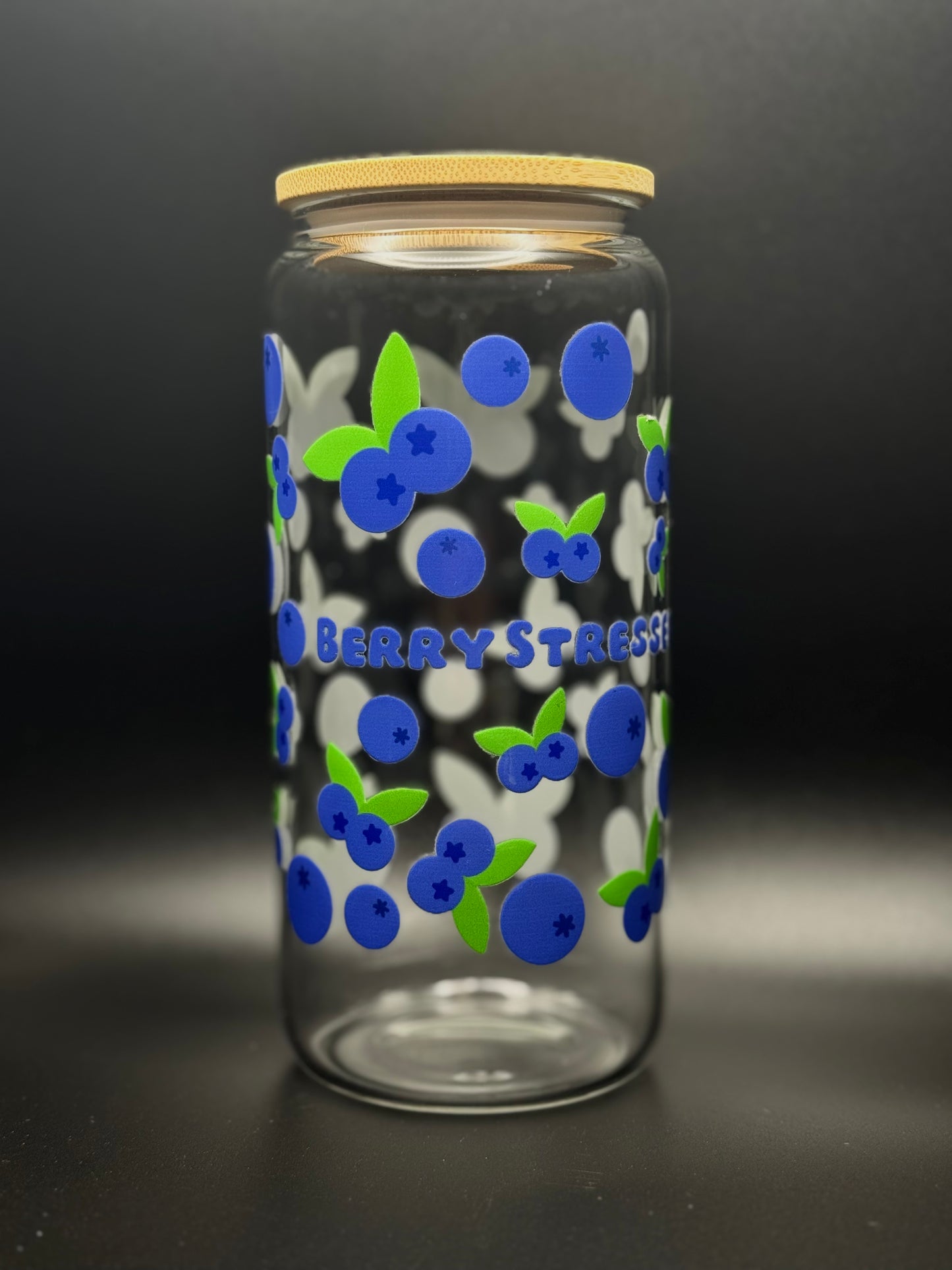 Berry Stressed 20oz Glass Can
