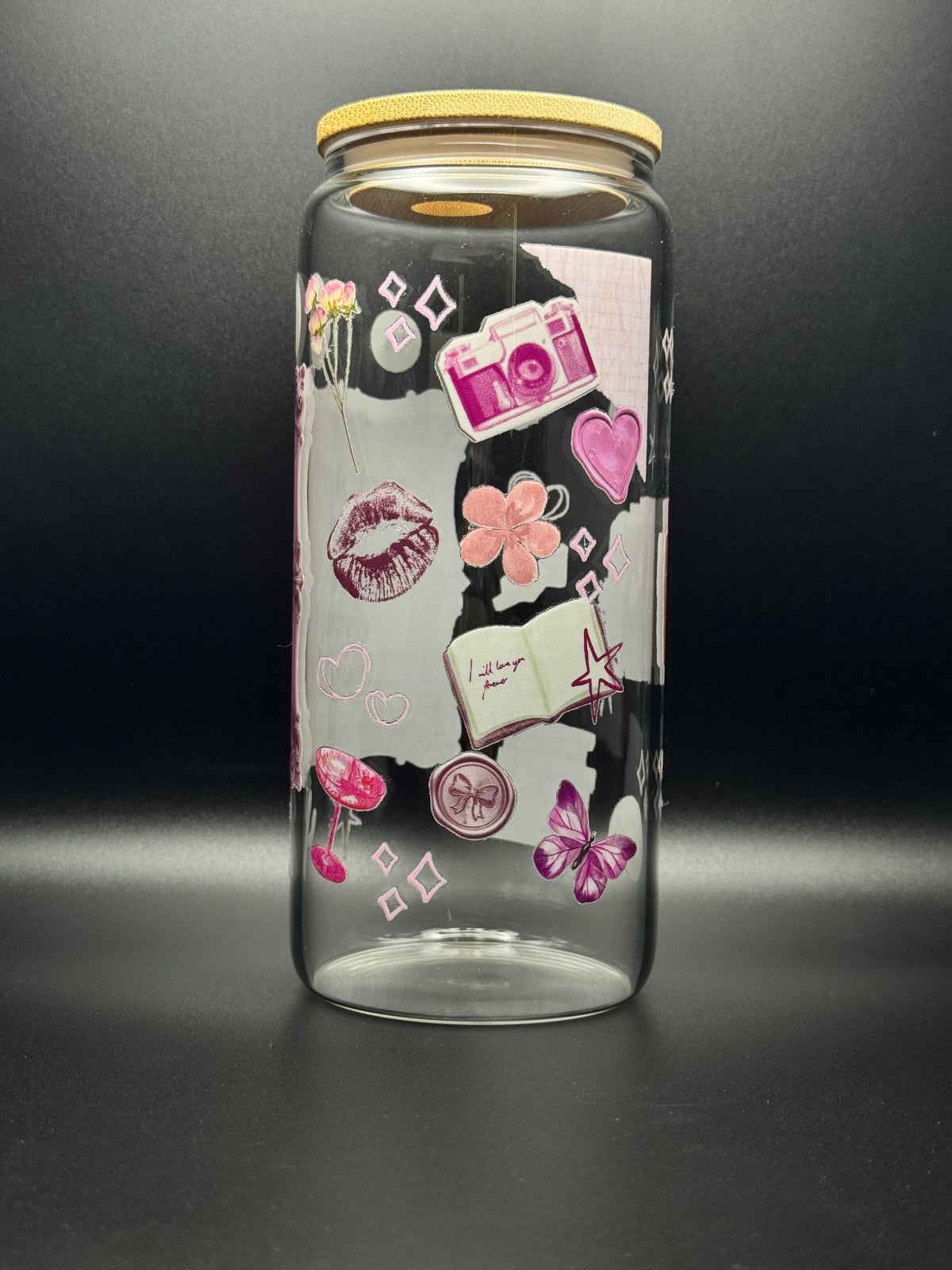 I’m just a girl 20oz Glass Can