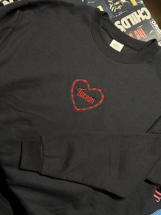 Embroidered Tucson Crewneck Sweatshirt