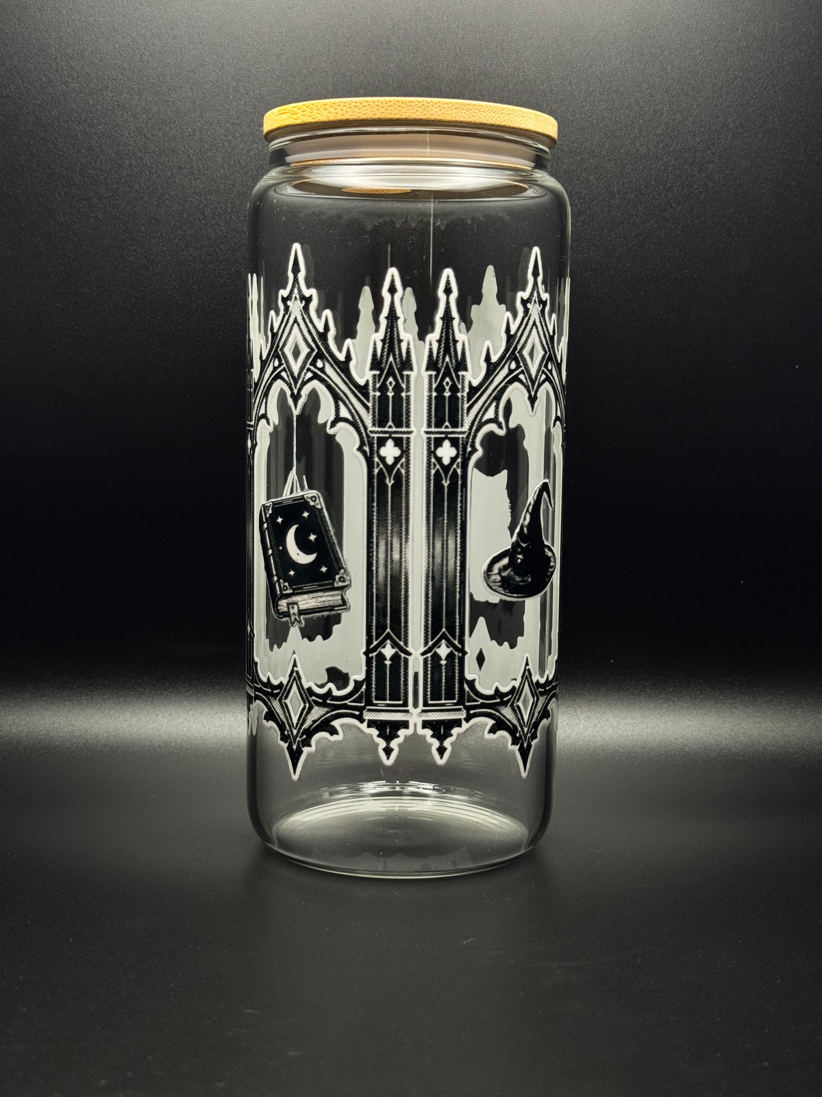 Gothic Windows 20oz Glass Can