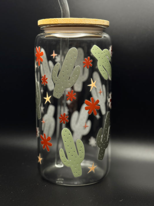 Cactus 16oz 20ozGlass Can