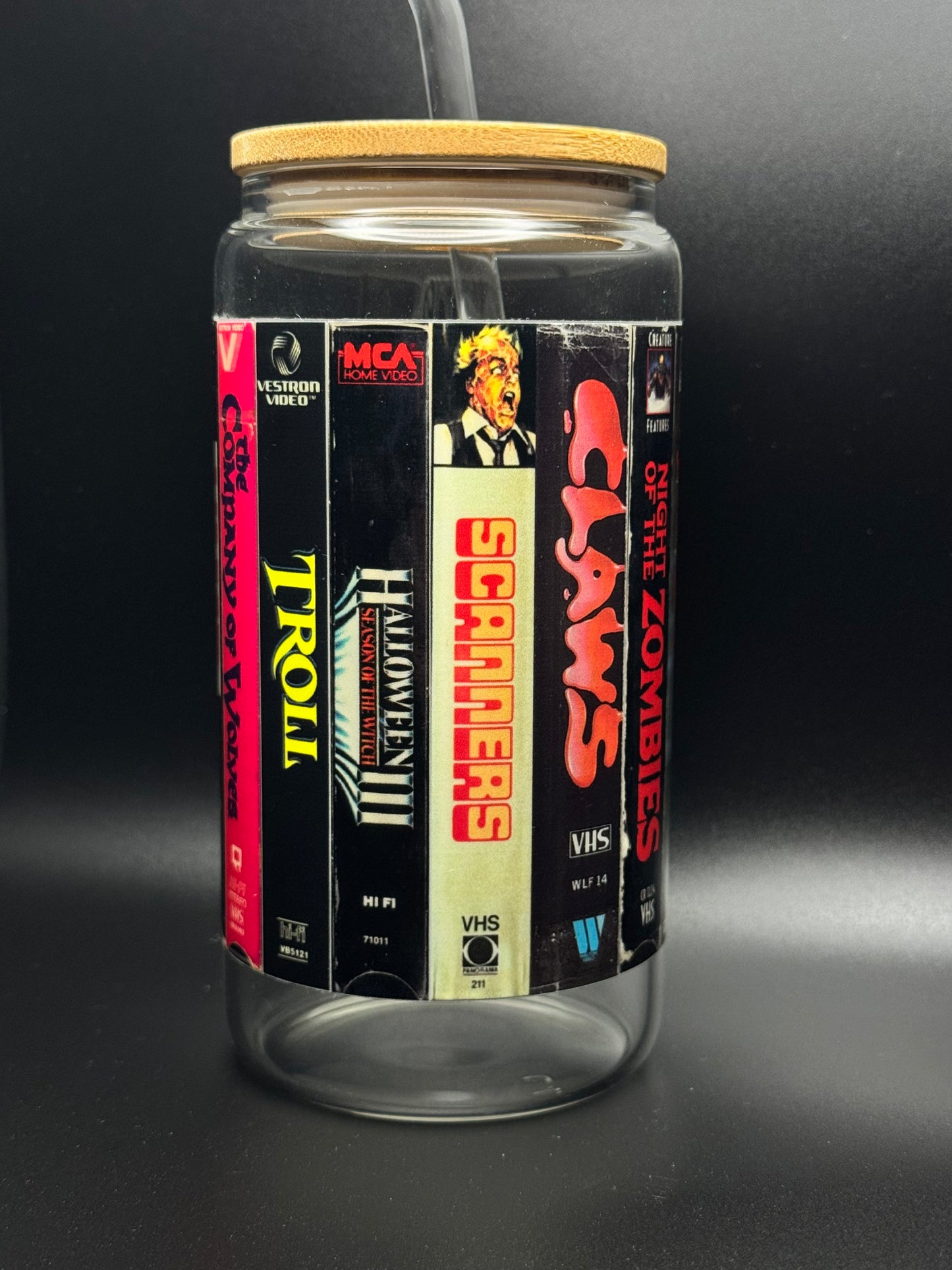 Horror Movie Glass Can 16oz