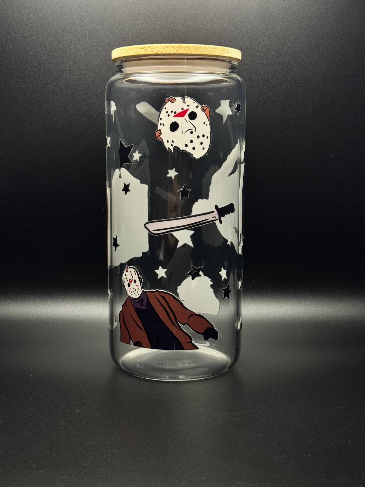 Camp crystal Lake 20oz Glass Can