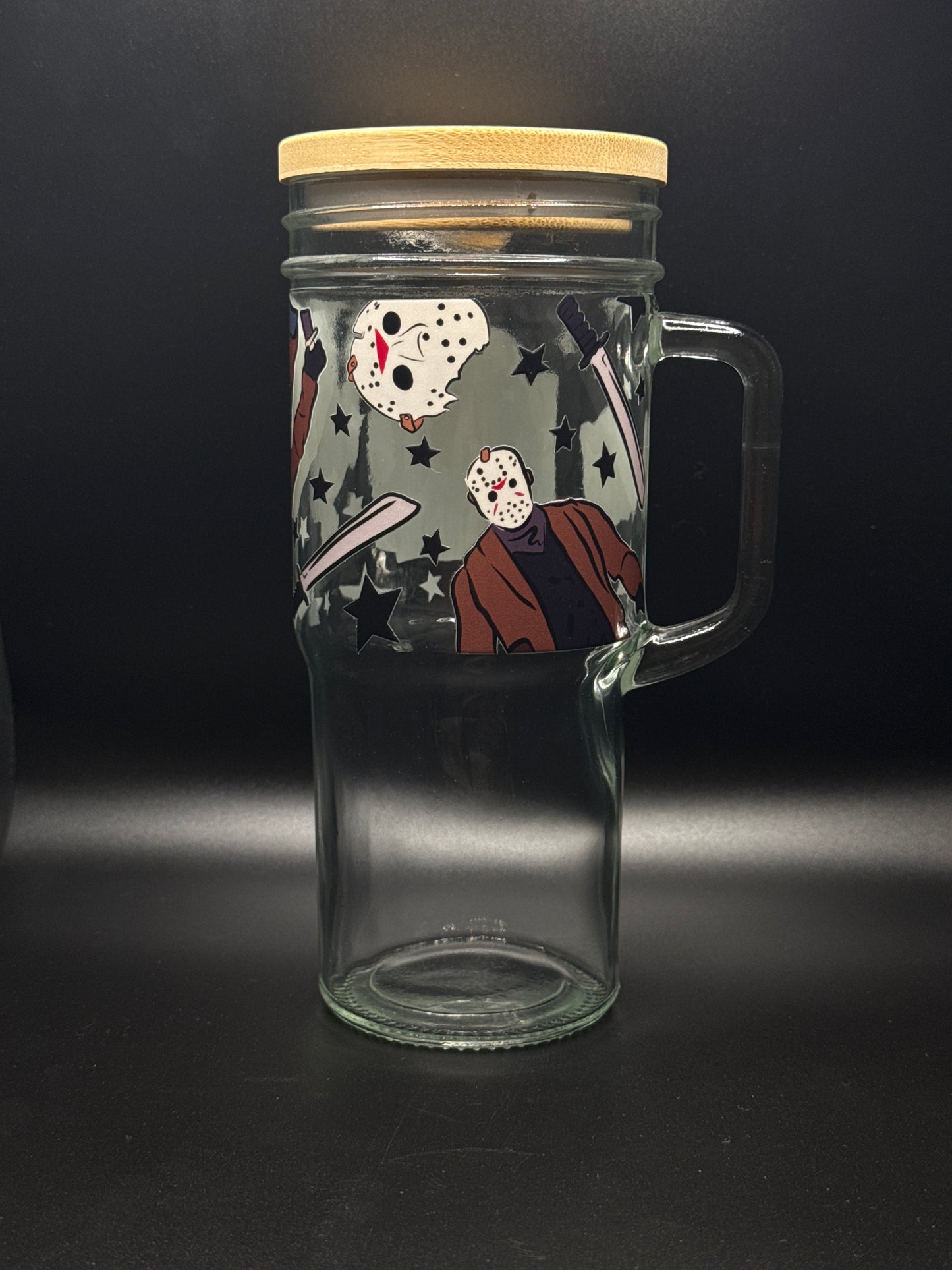 Camp crystal lake 24oz Glass Tumbler