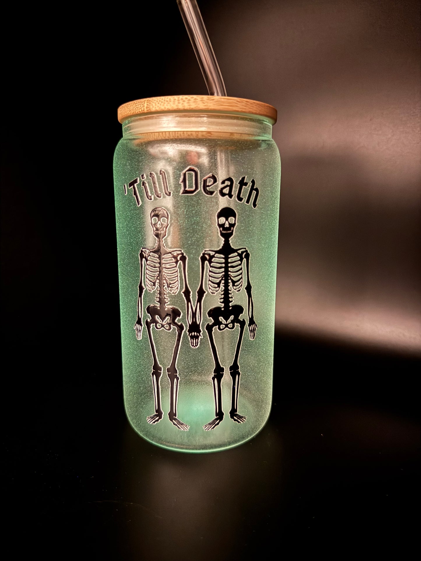 Till Death Glass Can 16oz