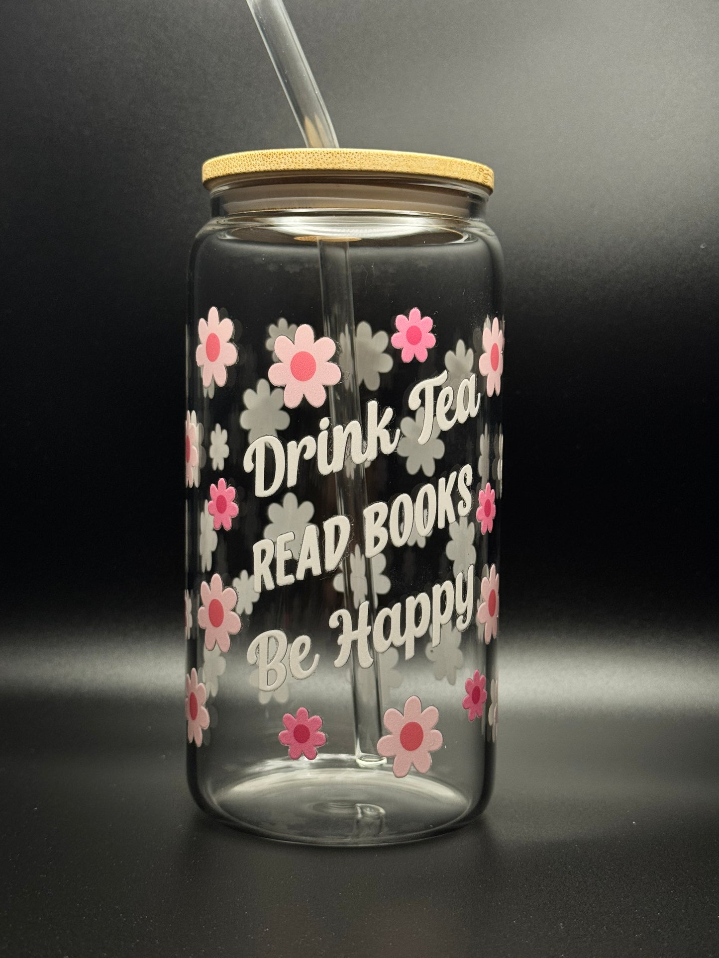 Drink tea Glass Can 16oz