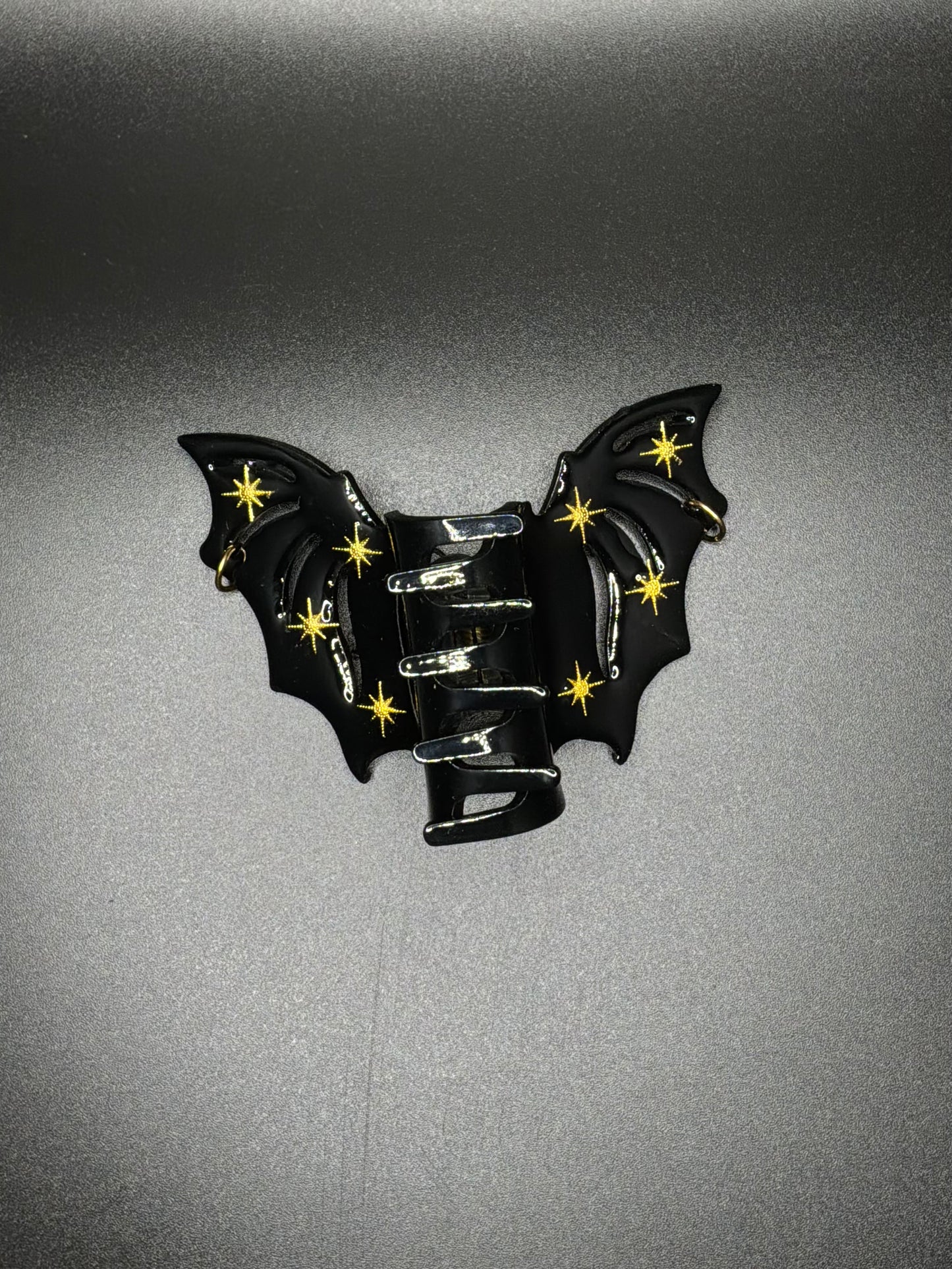 Bat Claw clip Gold Sparkle