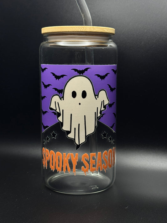Spooky Szn Glass Can 16oz