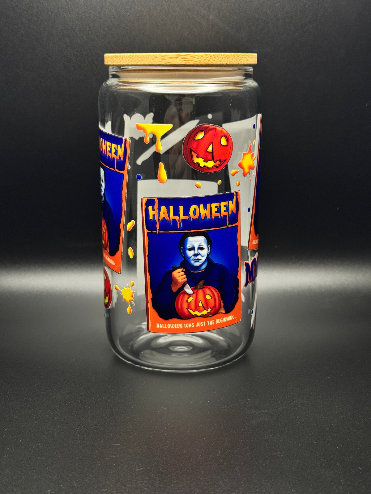 Halloween Glass Can 16oz