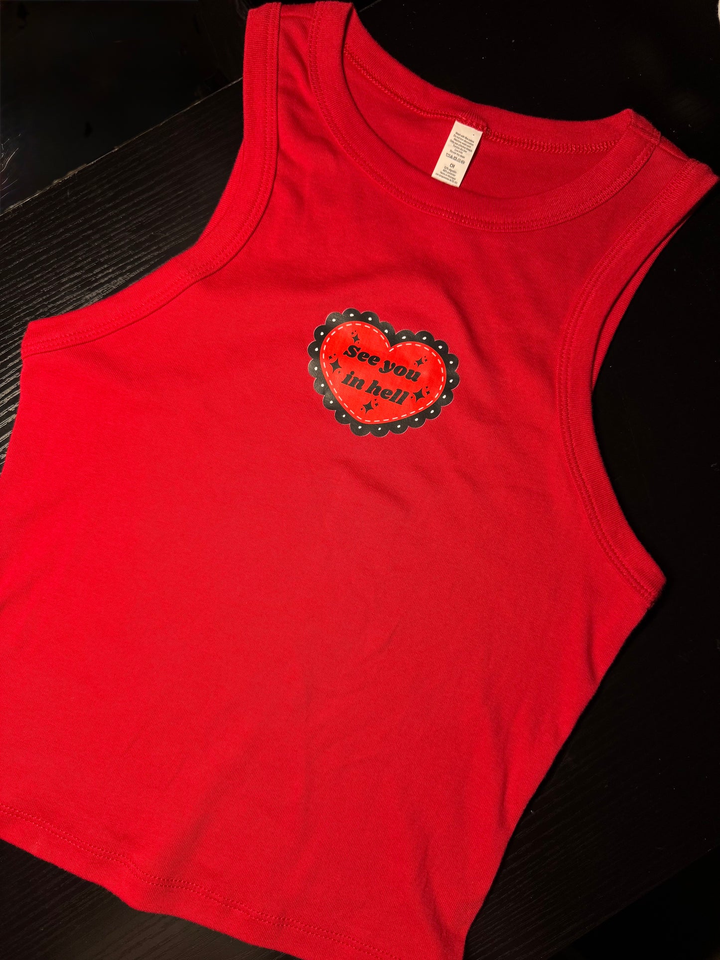 See You In Hell Cropped Tank